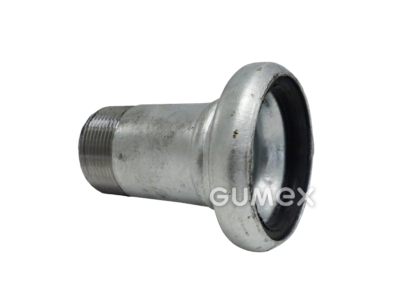BAUER-Kupplung DN50, Außengewinde BSP 1 1/2", 20bar, NR-SBR-Dichtung, verzinkter Stahl, 
